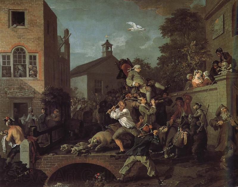 William Hogarth The auspices of the members of the election campaign Spain oil painting art